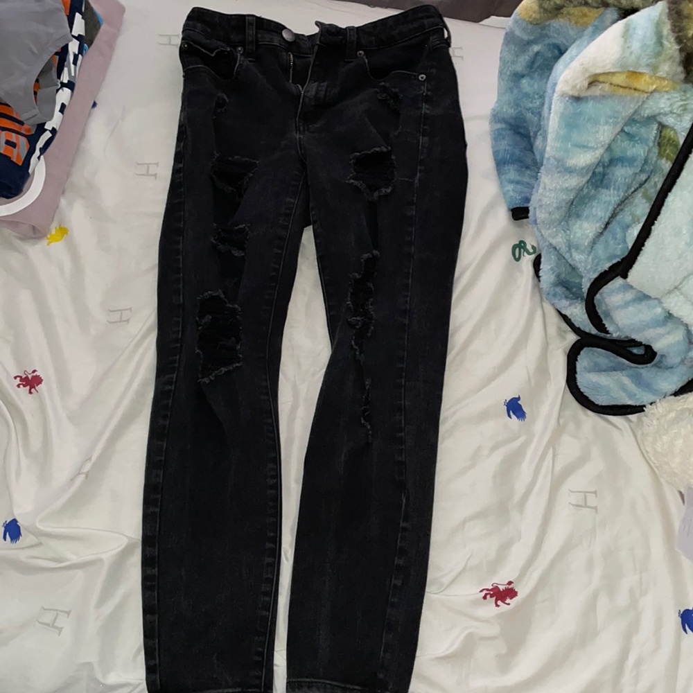 black aeropastle high rise jeggings